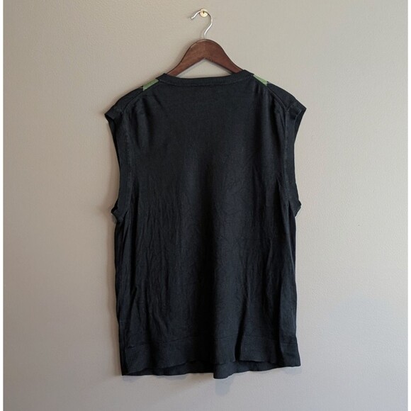 Banana Republic Size XL Silk Sweater Vest Mens Argyle Cashmere Sleeveless S Knit - Picture 5 of 5